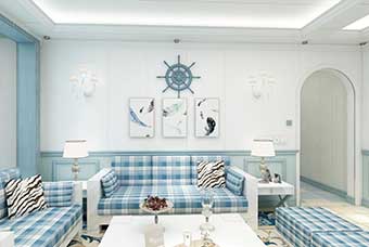 宜昌地中海风格-客厅