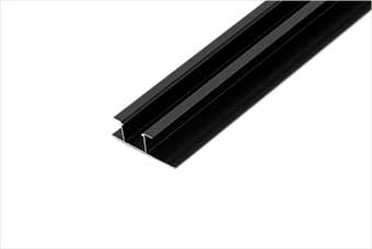 宜昌航空纤维墙咔铝合金带灯中条（哑黑氧化）